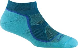 Darn Tough Light Hiker No Show Lightweight with Cushion Socks - Womens, Cascade, Large, 1986-CASCADE-L-DARN