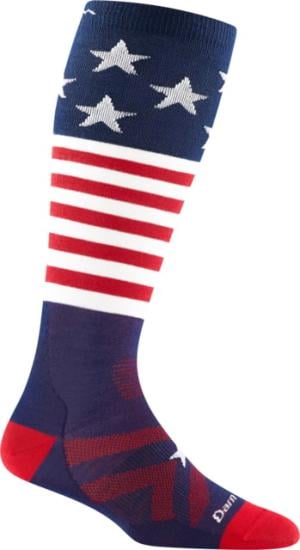 Darn Tough Captain Stripes Jr. OTC Lightweight Socks - Kids, Stars and Stripes, Medium, 3801-STRS AND SRPS-M-DRN