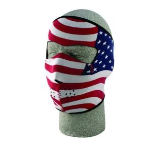 Zan Headgear Full Mask, Neoprene, Stars & Stripes USA Flag WNFM003