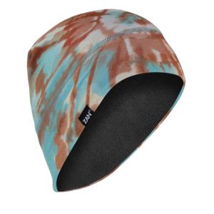 Zan Headgear Helmet Liner/beanie Sportflex - Fleece Lined, Natural Tie Dye - WHLF601