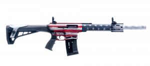 GForce GF12AR12 12 Gauge Semi-Auto Shotgun GF12AR-USA, USA Flag Finish 5rd 18.5"