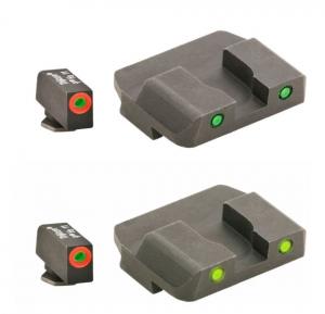 AmeriGlo Spartan Tactical Operator Sights for Glock, ProGlo, Orange Circle Front and Pro Op Rear, Yellow, GL-447