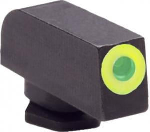 AmeriGlo Glock Pro-Glo Tritium Front Pistol Sights, Front Only, GreenTritium Lamp, White Outline FRONT, Green Single Dot REAR, GL-212-180-GR-C