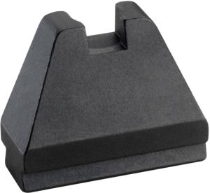 AmeriGlo Rear Only-Glock black rear .554 ht .150 notch, GL-404-554