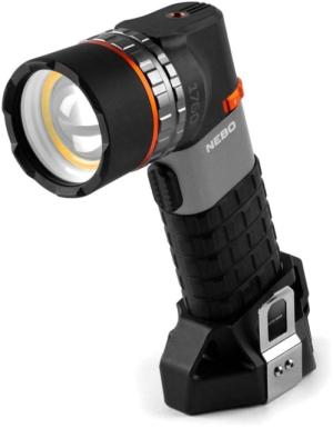 Nebo Luxtreme SL100 Rechargeable LED Spotlight, 500-Lumens, Black/Grey, NEB-SPT-1001