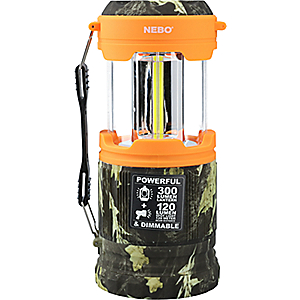Nebo Orange Pop-Up Lantern with LED Spotlight