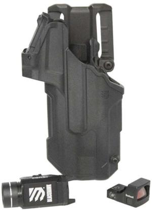 BlackHawk T-Series RDS Holster, Sig P320 w/TLR 1 & RXS250, Left, LB161BKL