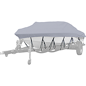 Westland Select Fit Boat Cover for Aluminum V-Hull Fishing Boats - 13'6''-14'5'' - Charcoal