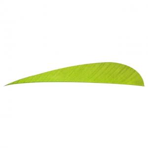 Trueflight Parabolic Feathers, Chartreuse 5 in. LW 100 pk., 1813