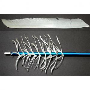 Trueflight Spiral Wrap Flu-Flu, Feathers RW White 100 pk., 17001