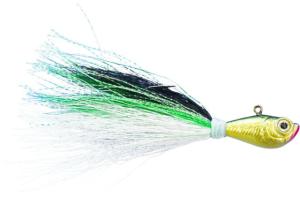 Spro Prime Bucktail Jig 1/2oz, 4/0 Hook, Green Shad, SBTJGS-1/2