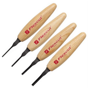 Flexcut Knives MT800 90 deg. Parting Micro Wood Carving Tool Set
