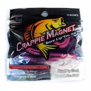 Leland Lures Crappie Magnet Soft Baits 15-Pack Purple Haze