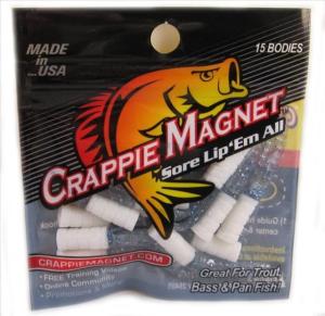 Leland Crappie Magnet 15 Pc. Body Pack, White/Blue Silver Flake 15/Pack, 87256