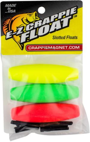 Leland Crappie Magnet EZ Crappie Float, 2.50 in, Green, Red Yellow, 87608
