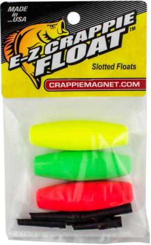 Leland Crappie Magnet EZ Crappie Float, 2.00 in, Green, Red Yellow, 87609