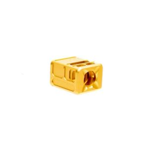Arc Division Sparc V1 Pistol Compensator , 9mm, 13.5x1 LH, Anodized, Gold, 32047