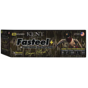 Kent Cartridge CC203FSP283X5 Fasteel + Precision Steel 20 Gauge 3" 1 oz 3x5 Shot 100 Per Box/ 2 Case