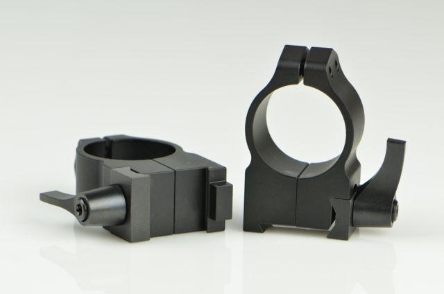 Warne Maxima Steel Rings, 1in, CZ 550 19mm Grooved Receiver, QD, High - Matte 2BLM