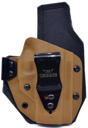 Warne Hybrid IWB Holster, Coyote, Right Hand, S&W Shield 380EZ, 9225
