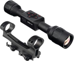 ATN OPMOD Thor LT 320 Thermal Imaging Riflescope, 5-10x, 50mm, 320x240 pixels, w/ Exclusive Reticle and ATN Quick Detach Mount, Black, TIWSTLT350O
