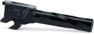 Zaffiri Precision Flush and Crown Pistol Barrel, Sig P320c, 9mm, 1/10 Twist, 416R Stainless Steel, Black Nitride, ZpBarP320FlushBlk