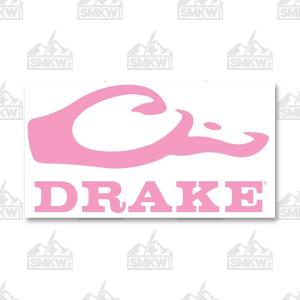 Drake Logo Window Decal Pink