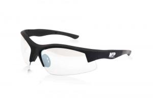 Smith &amp; Wesson Accessories M&amp;P Super Cobra Shooting Glasses Black Frame, Clear Mirrored Lens