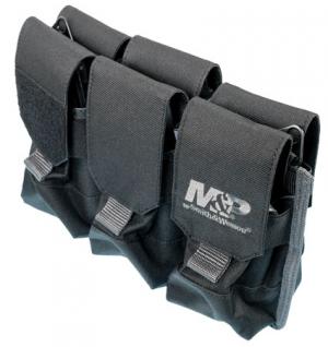 M&P Accessories 110181 Pro Tac Mag Pouch Black Nylon 11.125" x 7.75" x 6" External