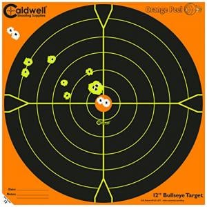 Caldwell 810099 Orange Peel Bulls-Eye 100 Sheets, 8"