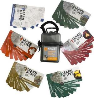 Ultimate Survival Technologies Learn &amp; Live Outdoors Skills Card Set