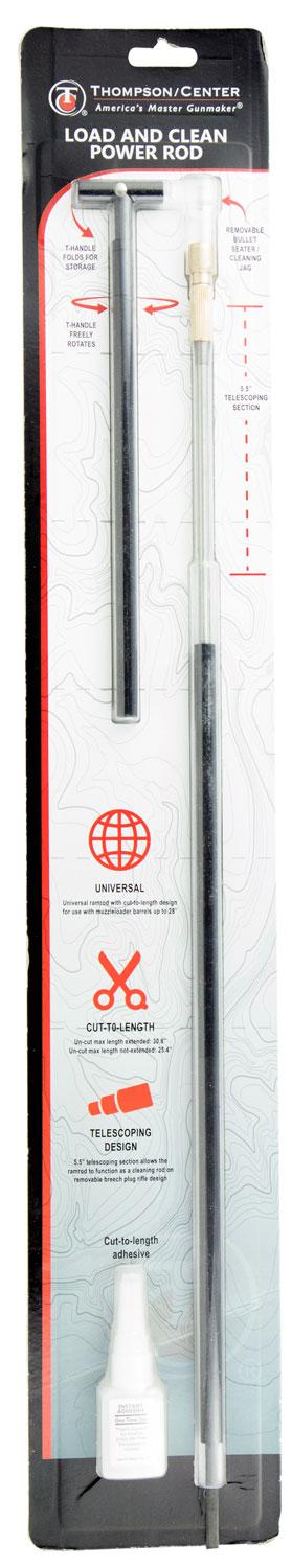 Thompson Center Arms Load & Clean Power Rod, Universal Ramrod, 28" Barrels, Black Finish 1081862