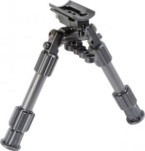 Caldwell Accumax Carbon Fiber Premium Swivel Stud Bipod, 6in-9in, Black, 1092515