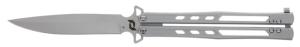 Schrade Manilla Folder, Clip Point D2 Steel Blade, Spring Latch Lock, Stainless Steel Handle, 1182276