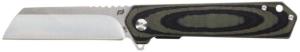 Schrade Lateral Aus-10 Folding Knife, 3.25in, G-10 Composite Handle, Stainless Steel Blade, Black/Grey, 1159291