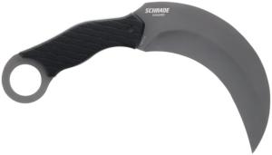 Schrade Boneyard Fixed Blade, AUS-10 Steel, Rubberized Handle, 1182504