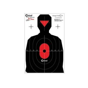 Caldwell Silhouette Dual Zone Silhouette Paper Target 8 Pack
