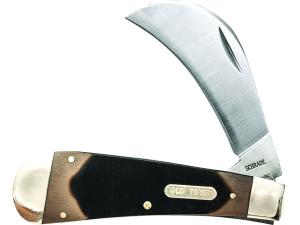 Old Timer Hawkbill Pruner Folding Pocket Knife 3 Hawkbill 7Cr17MoV High Carbon Stainless Steel Blade Sawcut Handle - 930025"