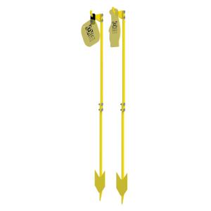 Caldwell AR500 Target Post, 70 in Assembled Length, Black and Yellow 4001137