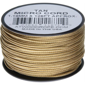 Atwood 1276 Tan Micro Cord with Nylon Construction - 125Ft