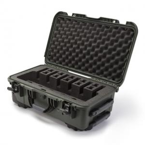 Nanuk 935 6UP Pistol Case, Olive 935-6UP6