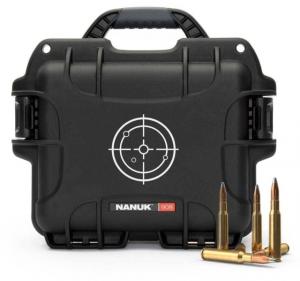 Nanuk 908 Ammo Case, Black/White, Small, 908-AMMO1