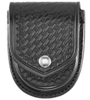 Aker Leather Aker - 500 Compact Round Single Handcuff Case - A500-BW