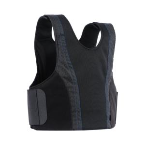Premier Body Armor Concealable Armor Vest w/ Level IIIA Panel, Black With Blue Stitching, Small, CAV-BLACK-SMALL