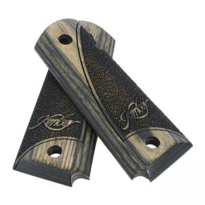 Kimber Stipple/ Scallop grey laminate, full size Grips. MPN 1000590A