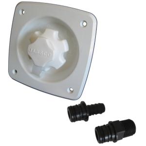 Jabsco Water Pressure Regulator - Flush Mount - White, 44412-1045