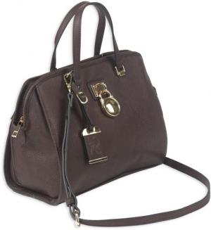 Bulldog Cases Satchel Style Purse w/Holster, Chocolate Brown, BDP-028