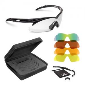 Radians Shift Interchangeable Shooting Glasses w/ Green, Copper, Amber, Clear & Orange Lenses SH500CS