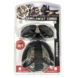 Radians Combo Set -Lowset Camo EM with Outback Smoke Clear Glass NRR21