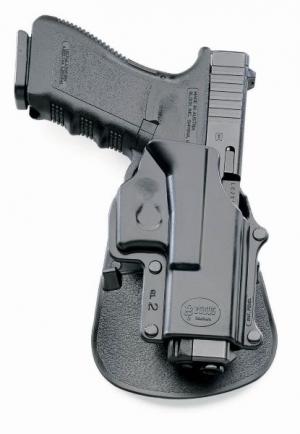 Fobus For Glock 17, 19, 22, 23, 31, 32, 34, 35, Walther PK 380 Holster, Black, Left Hand GL2E2LH